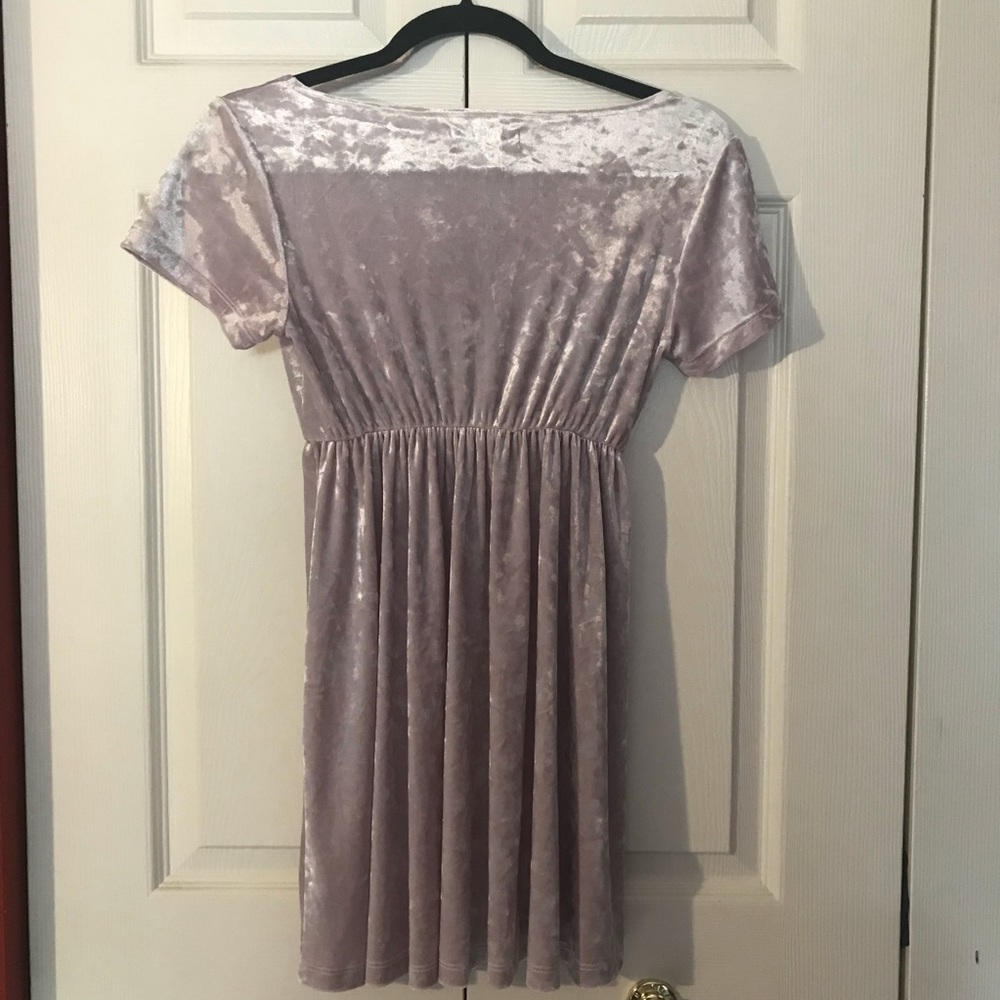 American Apparel Crushed Velvet Mini Dress-S - Picture 2 of 4